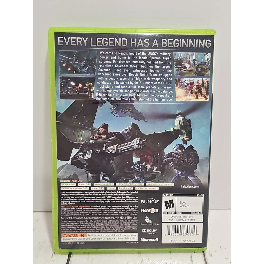 Halo Reach (Xbox 360, 2010)